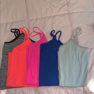 Lot of 5 seamless tank tops